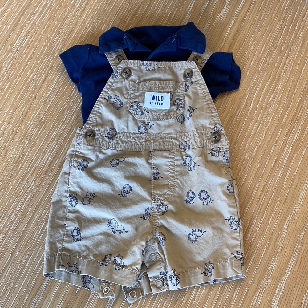 Carter’s Overall and Polo Set - Lions